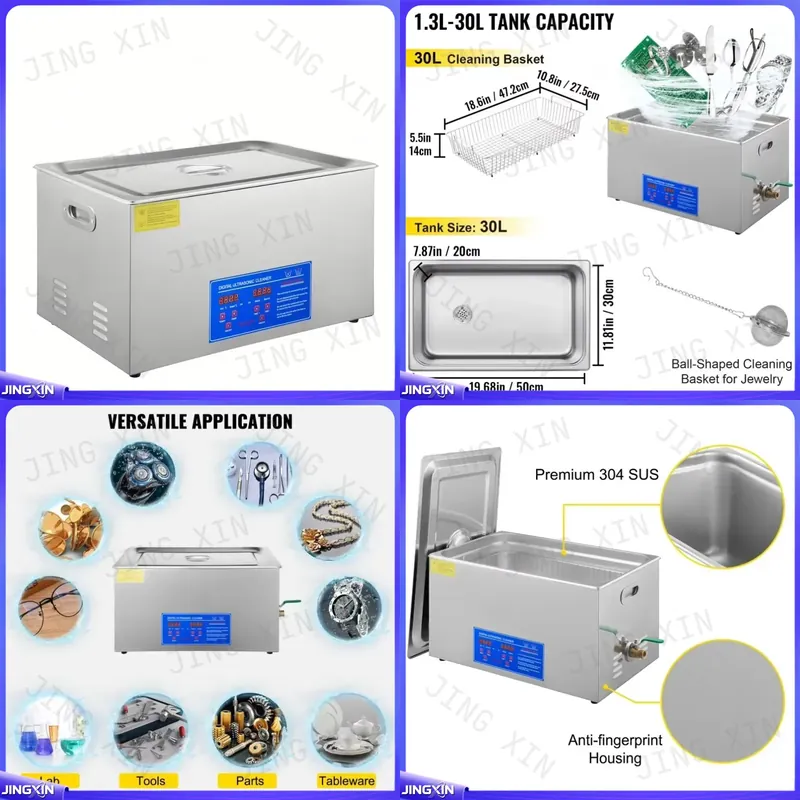 Ultrasonic Cleaner 30L Industrial - Nettoyeur à ultrasons numérique personnalisé de