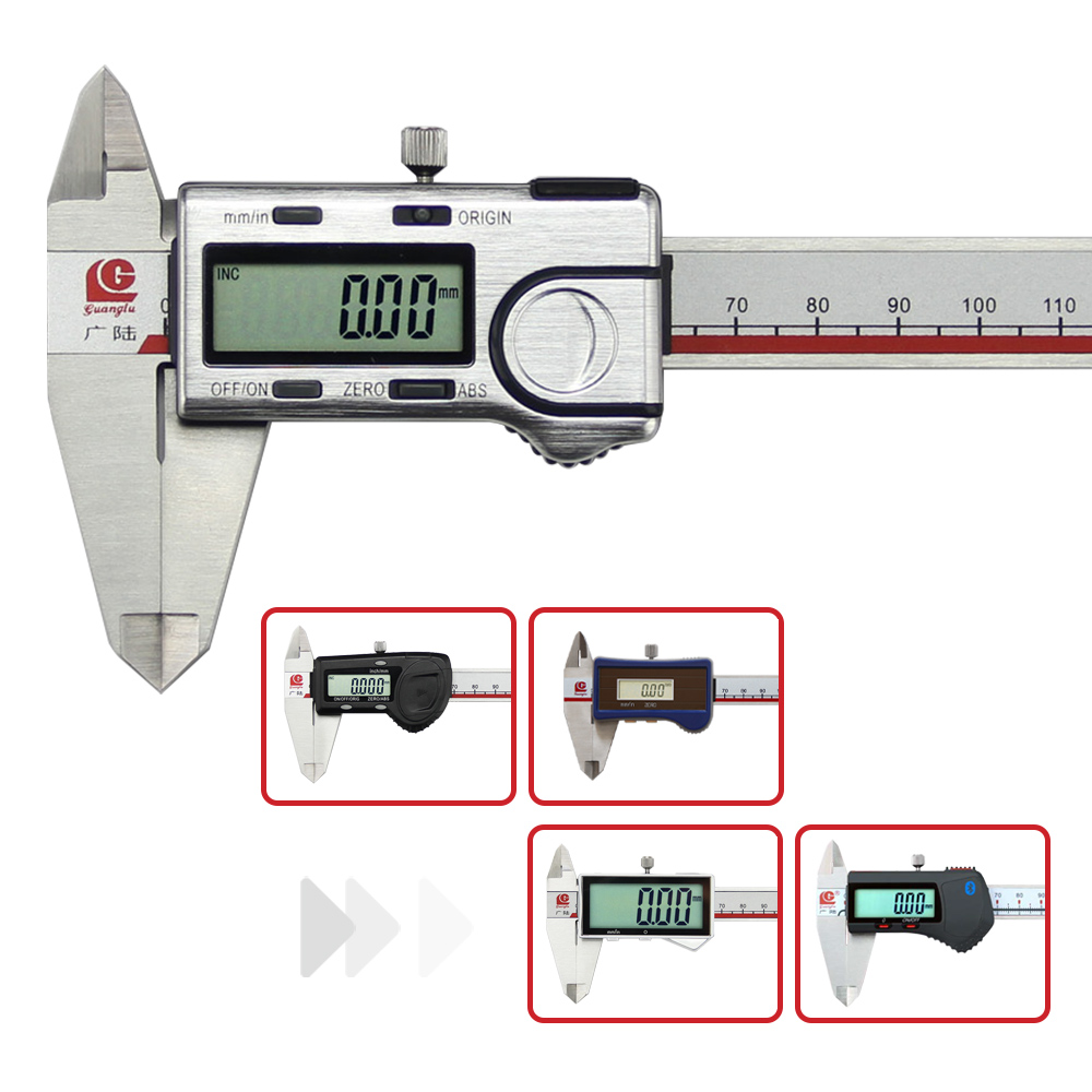 Digital Caliper 150Mm Stainless Steel - Pied à coulisse numérique solaire Guanglu