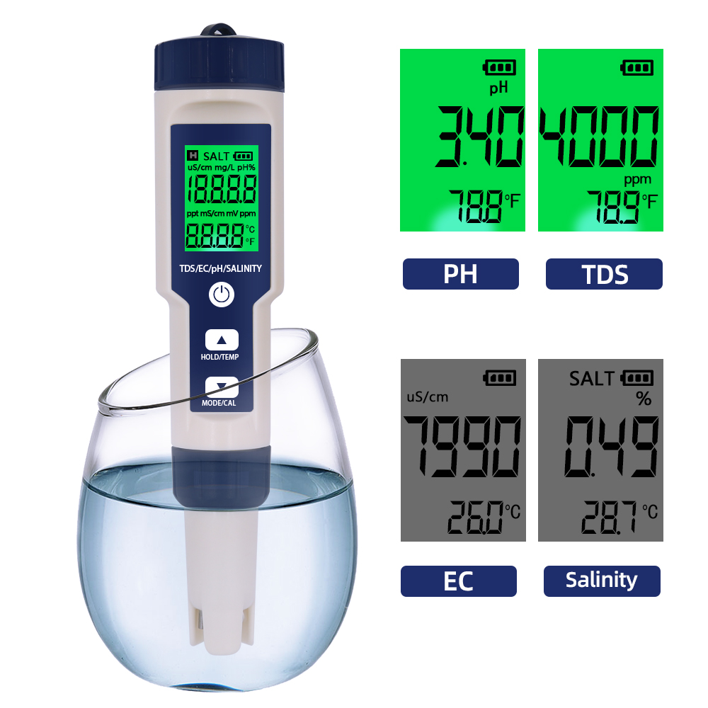 Ph Meter Digital Water Tester - Testeur de qualité de l'eau professionnel,