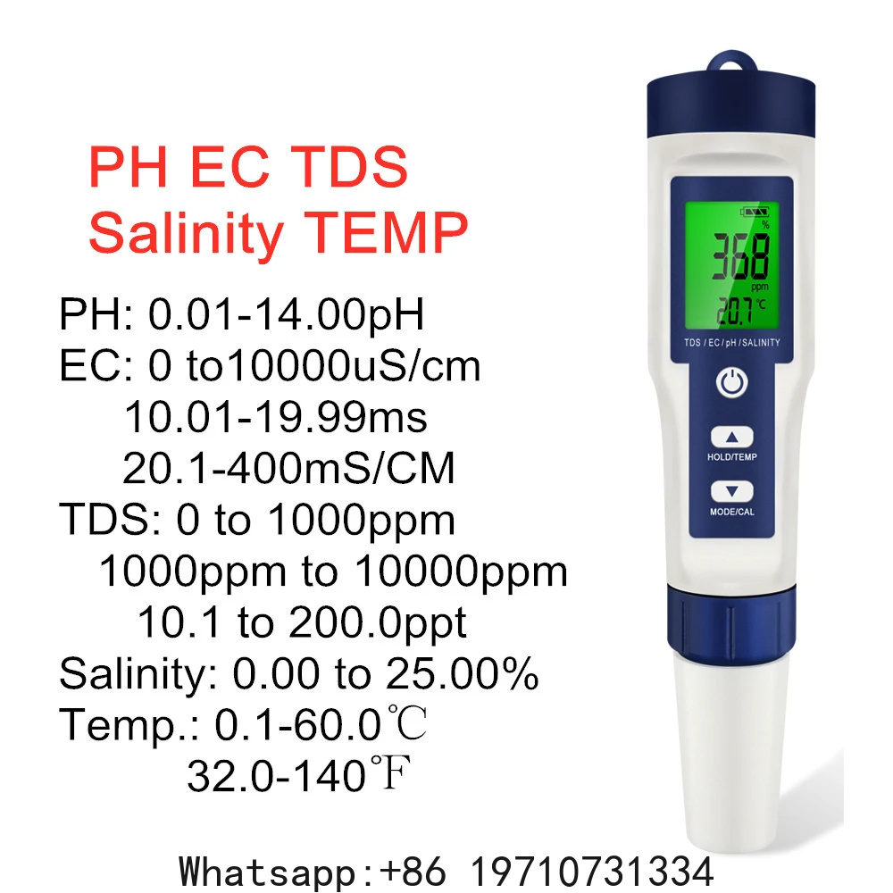 Testeur numérique 5 en 1 de pH - Ph Meter Digital Water Tester avis et prix