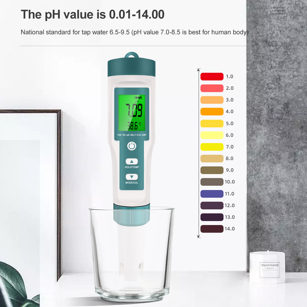 7 en 1 PH TDS EC ORP salinité  - Ph Meter Digital Water Tester avis et prix